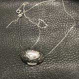 Keshi Pearl Pendant Necklace 925 Sterling Silver Chain Women Jewelry