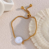 Freshwater Pearl Charm Tennis Bracelet for Women