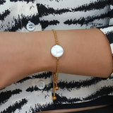 Freshwater Pearl Charm Tennis Bracelet for Women