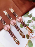 Natural Garnet Stone Bracelet & Watch DIY Jewelry for Woman