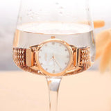 Garnet Stone Bracelet & 33mm Watch Set - Beach Waterproof Jewelry