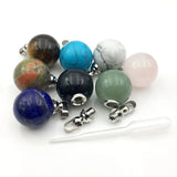 Gemstone Perfume Bottle Pendant with Essential Oils Diffuser