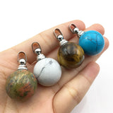 Gemstone Perfume Bottle Pendant with Essential Oils Diffuser