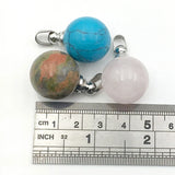 Gemstone Perfume Bottle Pendant with Essential Oils Diffuser