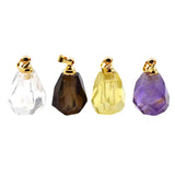Gemstone Perfume Bottle Pendant Charms