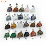Rose Quartz Skull Perfume Bottle Pendant for Essential Oils