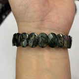Green Eye Stone Beads Bracelet Natural Gemstone Bangle Wholesale