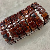 Iron Tiger Eye Stone Beads Bracelet Natural Gem Stone Bangle