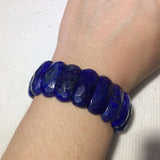 Natural Lapis Lazuli Stone Beads Bracelet Gemstone Bangle for Women
