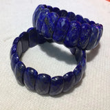 Natural Lapis Lazuli Stone Beads Bracelet Gemstone Bangle for Women