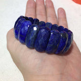 Natural Lapis Lazuli Stone Beads Bracelet Gemstone Bangle for Women
