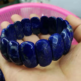Lapis Lazuli Stone Beads Bracelet DIY for Woman