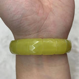 Natural Lemon Jade Beads Bracelet Gemstone Bangle Women