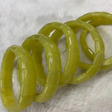 Lemon Jades Beads Bracelet Natural Gem Stone Jewelry Bangle for Women