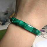 Natural Malachite Stone Beads Bracelet Fine Jewelry for Woman