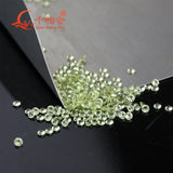 Natural Olivine Peridot Green Round Shape Diamond Cut Loose Gemstone