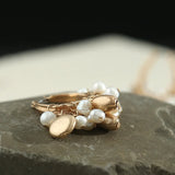 Natural Pearl Earrings Bohemian Style Circular South Korea Earrings