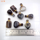 Natural Persian Agates Perfume Bottle Pendant for Necklace