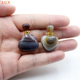Natural Persian Agates Perfume Bottle Pendant for Necklace