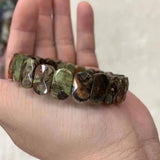 Rainforest Agate Beads Bracelet Gemstone Bangle
