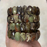 Rainforest Agate Beads Bracelet Gemstone Bangle