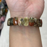Rainforest Agate Beads Bracelet Gemstone Bangle