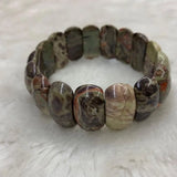Rainforest Agates Bracelet Natural Stone Beads DIY Jewelry