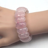 Natural Rose Quartz Stone Bracelet for Women