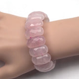 Natural Rose Quartz Stone Bracelet for Women