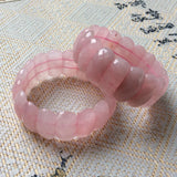 Rose Quartz Stone Beads Bracelet - Natural Gemstone DIY Jewelry