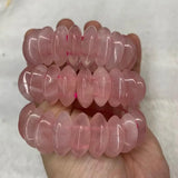 Rose Quartz Stone Beads Bracelet for Love