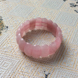 Rose Quartz Stone Beads Bracelet - Natural Gemstone DIY Jewelry