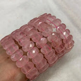 Rose Quartz Stone Beads Bracelet for Women DIY Jewelry