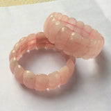 Rose Quartz Stone Beads Bracelet - Natural Gemstone DIY Jewelry