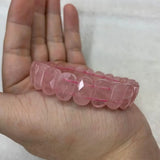 Rose Quartz Stone Beads Bracelet for Women DIY Jewelry