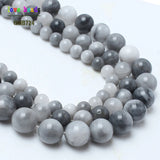 Hawks Eye Stone Beads for Jewelry Making 15in Strand 6/8/10mm Loose Beads