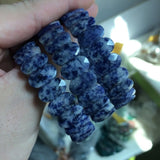 Sodalite Stone Beads Bracelet Natural Gemstone Bangle Fine Jewelry for Woman