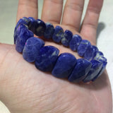 Natural Sodalite Stone Beads Bracelet Gemstone Bangle for Woman
