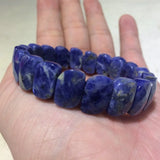 Natural Sodalite Stone Beads Bracelet Gemstone Bangle for Woman