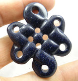 Natural Stone Chinese Knot Quartz Crystal Turquoises Agates Aventurine Pendant
