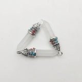 Crystal Pillar Pendant Necklace for Jewelry Making