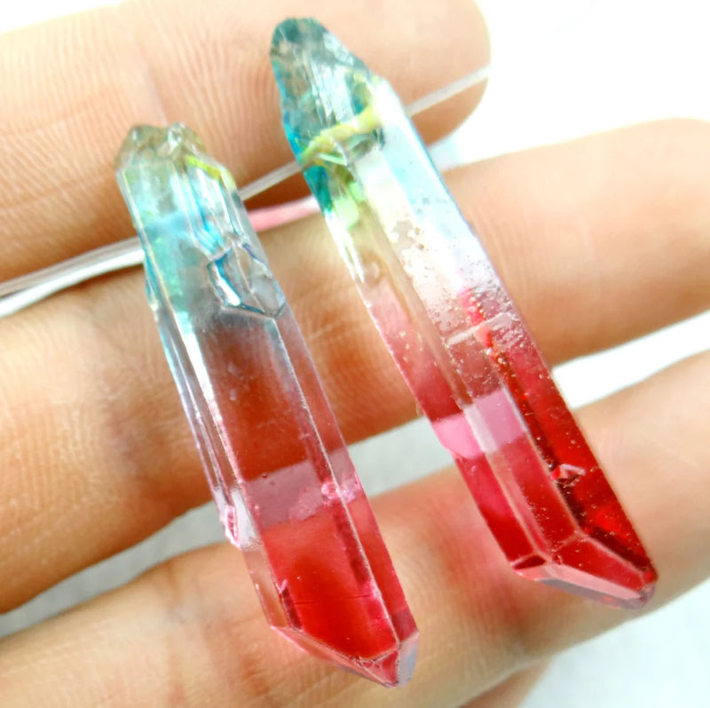 Natural Stone Irregular Shape Pendants for DIY Jewelry Making - 10pcs
