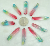 Natural Stone Irregular Shape Pendants for DIY Jewelry Making - 10pcs