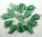 Natural Stone Angel Pendants for DIY Jewelry Making A18
