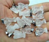 Natural Stone Angel Pendants for DIY Jewelry Making A18