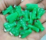Natural Stone Angel Pendants for DIY Jewelry Making A18