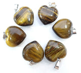 Natural Stone Crystal Turquoise Opal Tiger Eye Charm Pendant DIY Jewelry Making