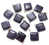 Turquoise Quartz Crystal Aventurine Charms Pendant DIY Necklace 24pcs