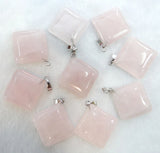 Turquoise Quartz Crystal Aventurine Charms Pendant DIY Necklace 24pcs
