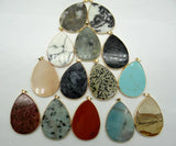 Aventurine Tiger Eye Quartz Crystal Turquoises Pendant